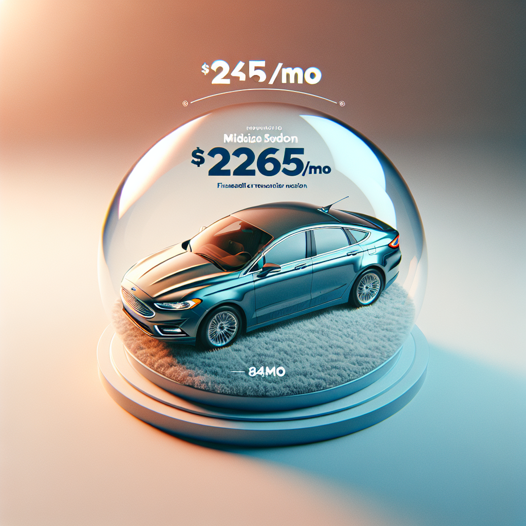 2015 Ford Fusion Financing: Midsize Sedan $265/mo 84mo