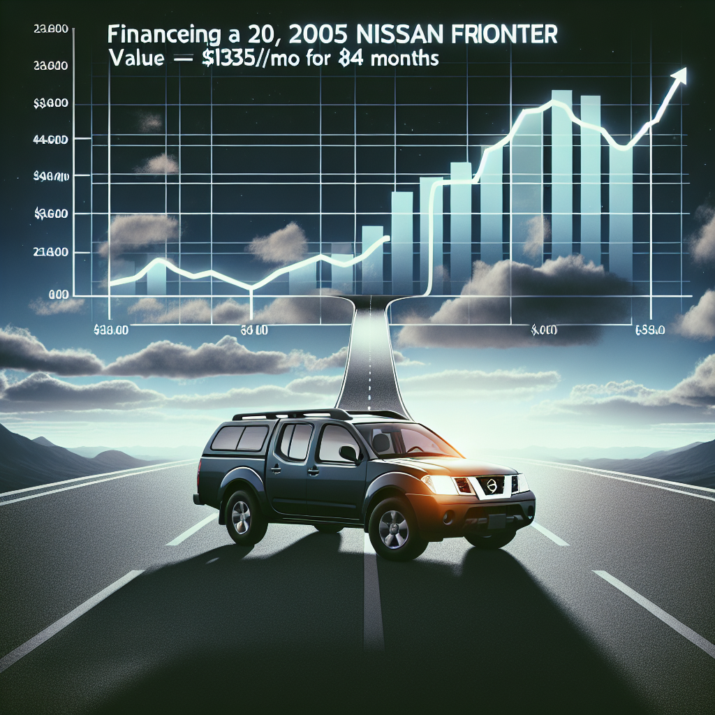 Financing a 2005 Nissan Frontier: Value ~$135/mo for 84 Months