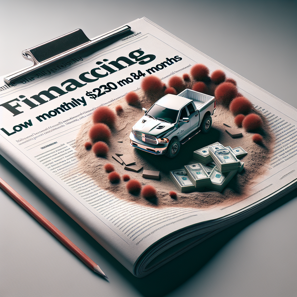 Financing a 2015 Ram 1500: Low Monthly ~$230/mo 84 Months